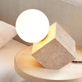 Load image into Gallery viewer, Cube Stone Table Lamp