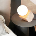 Load image into Gallery viewer, Cube Stone Table Lamp