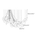Load image into Gallery viewer, Cumulus Sculptural Glass Cluster Chandelier