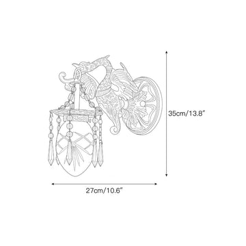Cygni Grace Wall Sconce – detail 3 — Dimension drawings 1