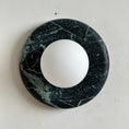 Load image into Gallery viewer, Orli Dark Green Marble Sconce