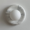 Load image into Gallery viewer, Orli White Marble Sconce