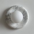 Load image into Gallery viewer, Orli White Marble Sconce