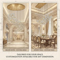 Load image into Gallery viewer, Tidal Art Glass Chandelier