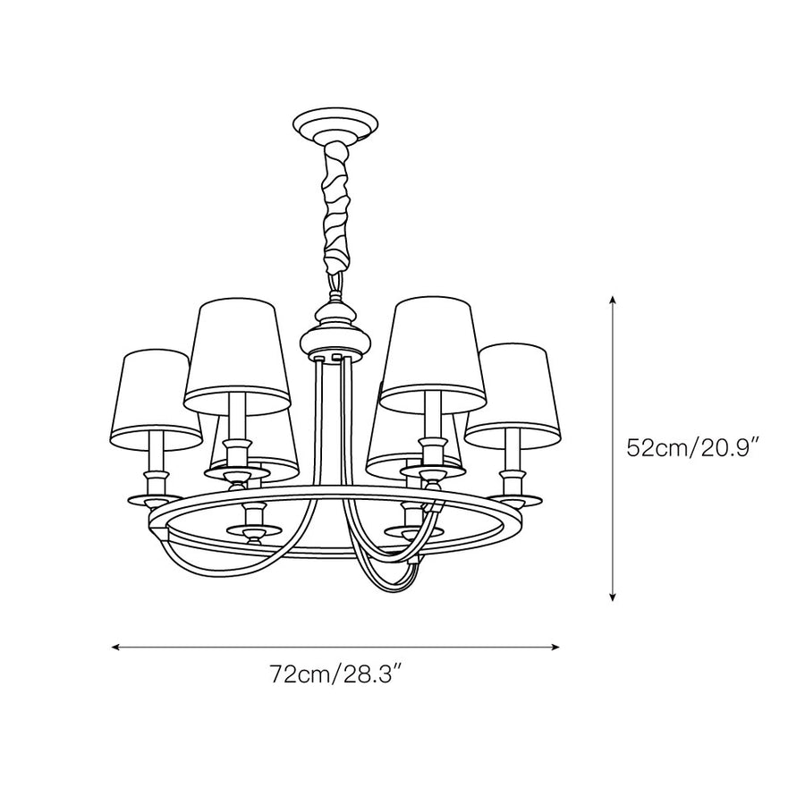 Dangigo Chandelier – detail 3 — Dimension drawings 1