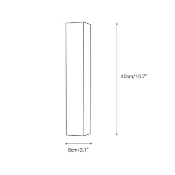 Dara Long Alabaster Wall Sconce – detail 3 — Dimension drawings 1