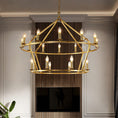 Load image into Gallery viewer, Darlana Two-Tiered Ring Chandelier