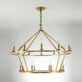 Load image into Gallery viewer, Darlana Two-Tiered Ring Chandelier