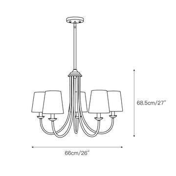 Darryn Chandelier – detail 3 — Dimension drawings 1