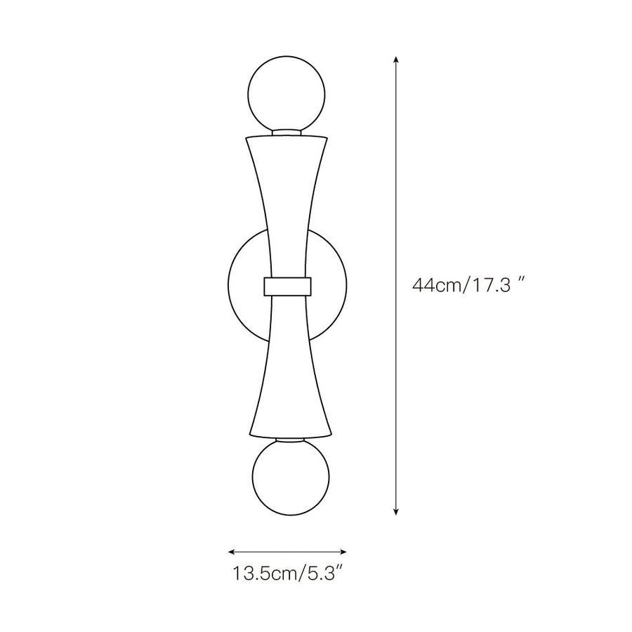 Dax Wall Lamp – detail 3 — Dimension drawings 1