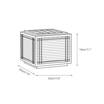 Deck Outdoor Post Light – detail 3 — Dimension drawings 1