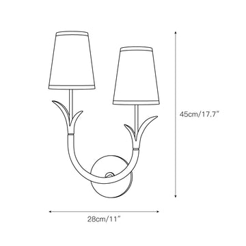 Deering Wall Lamp – detail 4 — Dimension drawings 2
