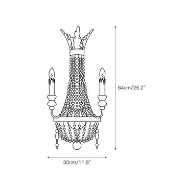 Delacroix Wall Lamp – detail 3 — Dimension drawings 1