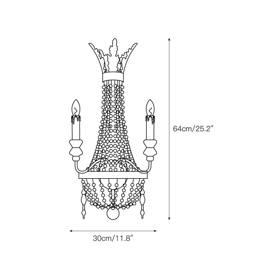 Delacroix Wall Lamp – detail 3 — Dimension drawings 1