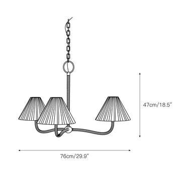Delphine Chandelier – detail 3 — Dimension drawings 1