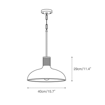 Destin Pendant Lamp – detail 3 — Dimension drawings 1
