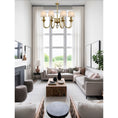 Load image into Gallery viewer, Diana Brass Chandelier