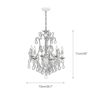 Diodem Crystal Chandelier – detail 4 — Dimension drawings 2