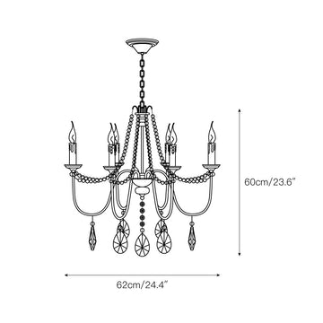 Doane Chandelier – detail 4 — Dimension drawings 2