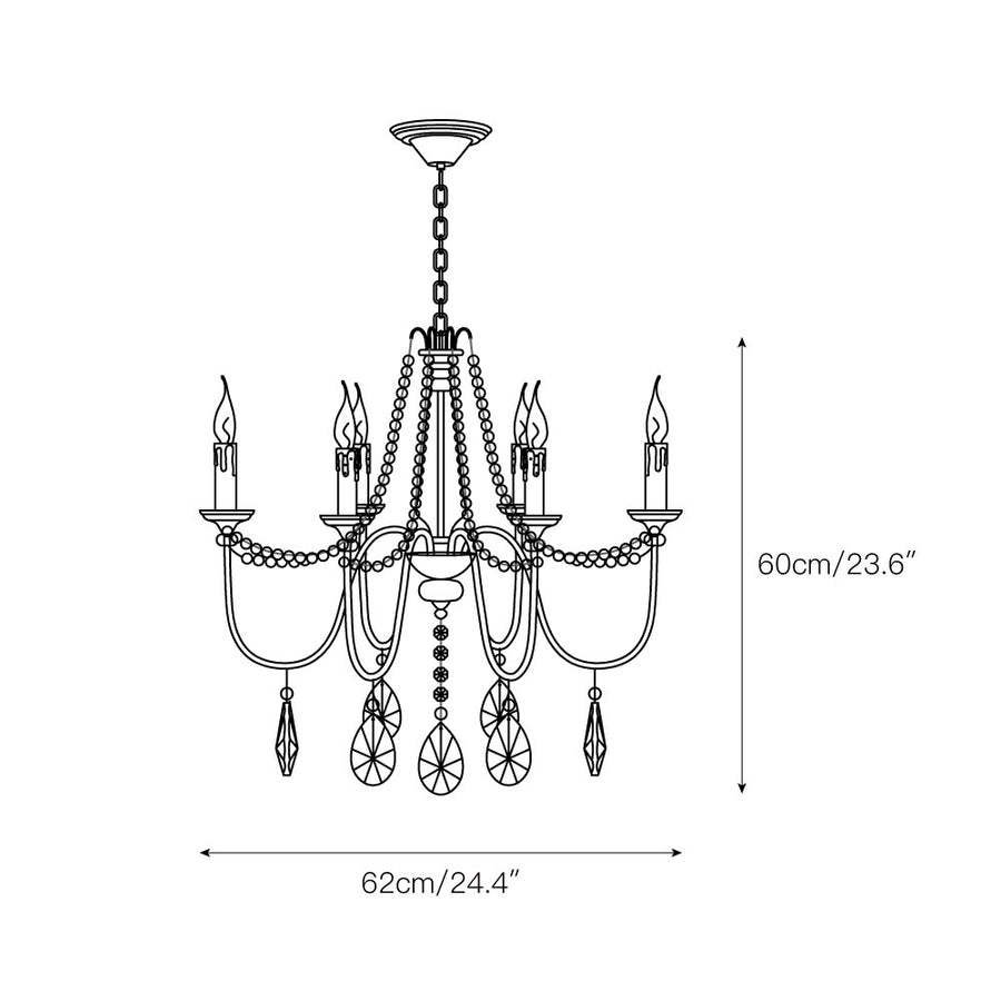 Doane Chandelier – detail 4 — Dimension drawings 2