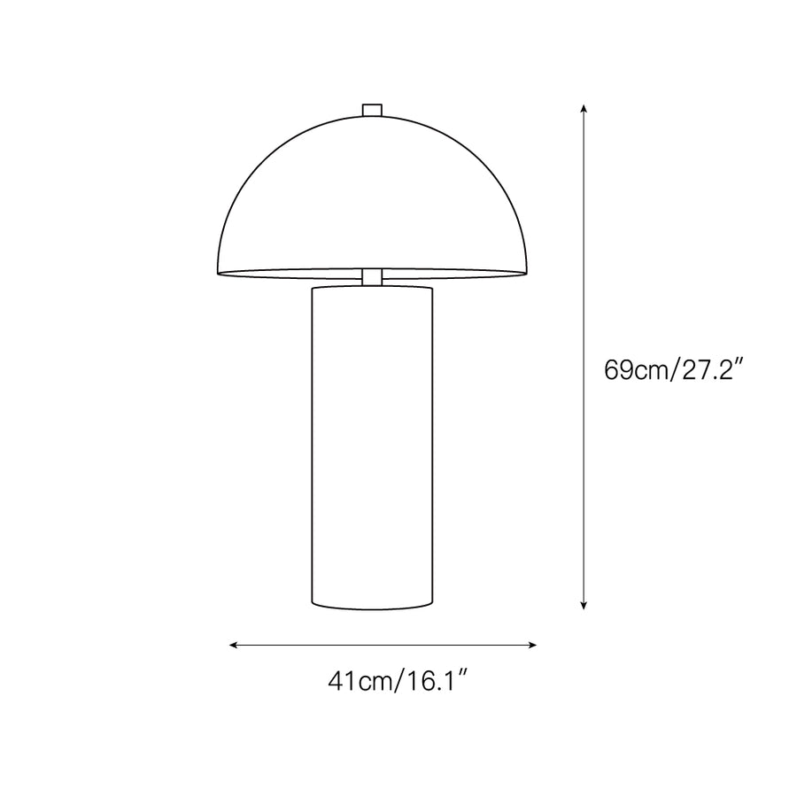 Dome Table Lamp – detail 3 — Dimension drawings 1