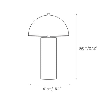 Dome Table Lamp – detail 3 — Dimension drawings 1