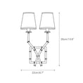 Load image into Gallery viewer, Double Arm Bamboo Sconce