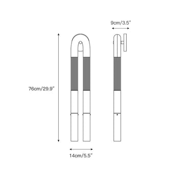 Double Head Antonia Sconce – detail 3 — Dimension drawings 1