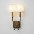 Load image into Gallery viewer, Double Arm Bamboo Sconce