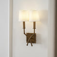Load image into Gallery viewer, Double Arm Bamboo Sconce