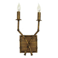 Load image into Gallery viewer, Double Arm Bamboo Sconce