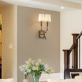 Load image into Gallery viewer, Double Arm Bamboo Sconce