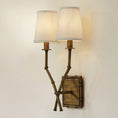 Load image into Gallery viewer, Double Arm Bamboo Sconce