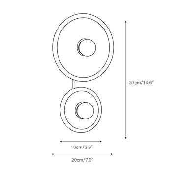 Drios Wall Lamp – detail 3 — Dimension drawings 1