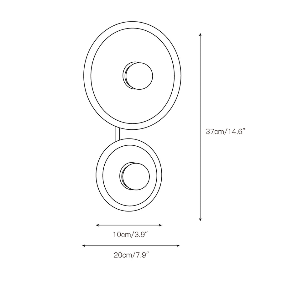Drios Wall Lamp – detail 3 — Dimension drawings 1