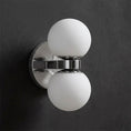 Cargar la imagen en la vista de la galería, Dual Globe Alabaster Wall Lamp