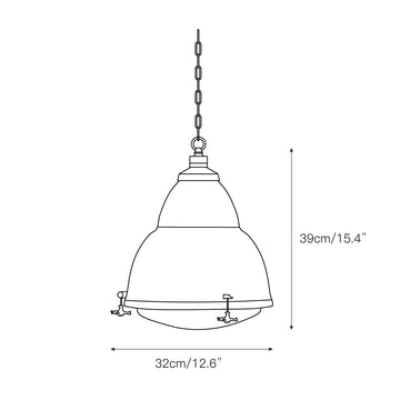 Dunlop Pendant Lamp – detail 3 — Dimension drawings 1