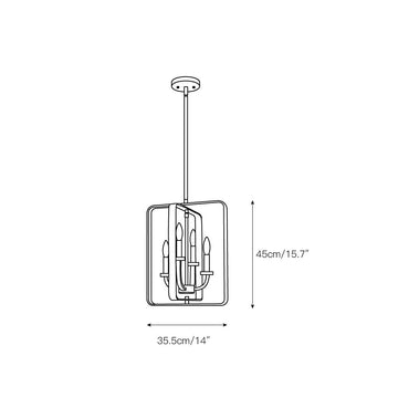 Dupree Pendant Lamp – detail 3 — Dimension drawings 1