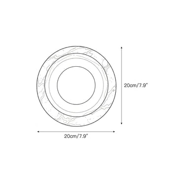 Eclipse Marble Wall Sconce – detail 3 — Dimension drawings 1