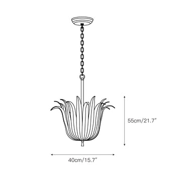 Eden Chandelier – detail 3 — Dimension drawings 1