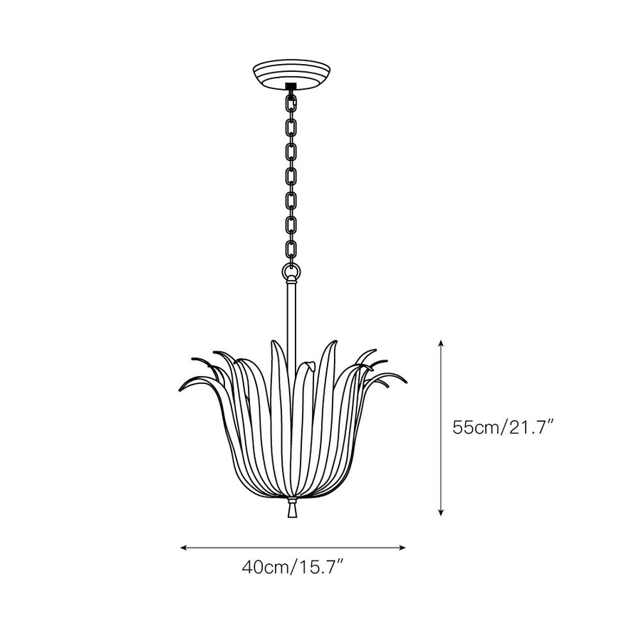 Eden Chandelier – detail 3 — Dimension drawings 1