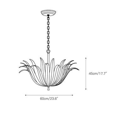 Eden Chandelier – detail 4 — Dimension drawings 2