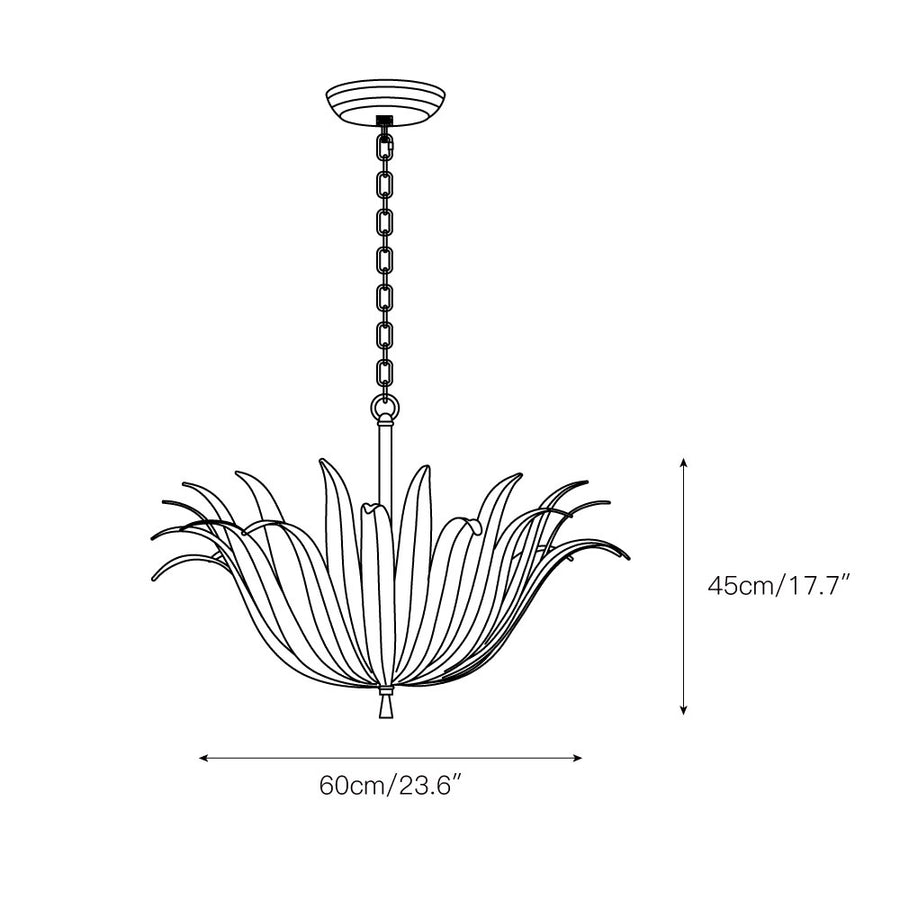 Eden Chandelier – detail 4 — Dimension drawings 2