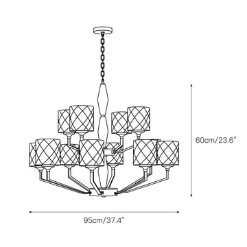 Eilon Chandelier – detail 5 — Dimension drawings 3