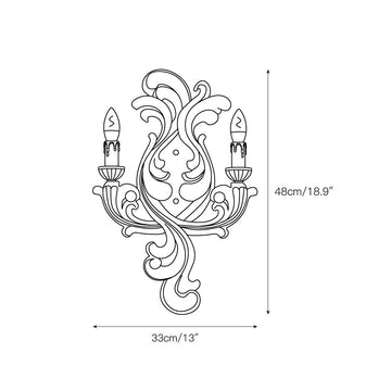 Ekena Plaster Wall Lamp – detail 3 — Dimension drawings 1