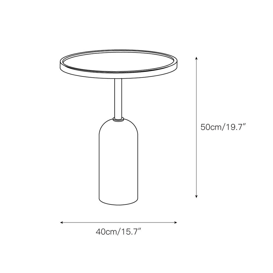 Ekero Square Side Table – detail 3 — Dimension drawings 1