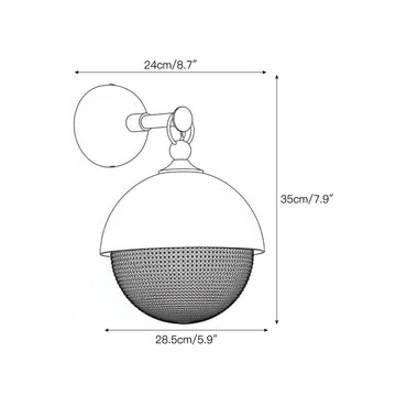 Elbronne Wall Sconce – detail 3 — Dimension drawings 1