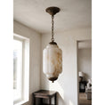 Carica l'immagine nel visualizzatore della galleria, Eloise Scallop Alabaster Pendant Lamp – detail 14