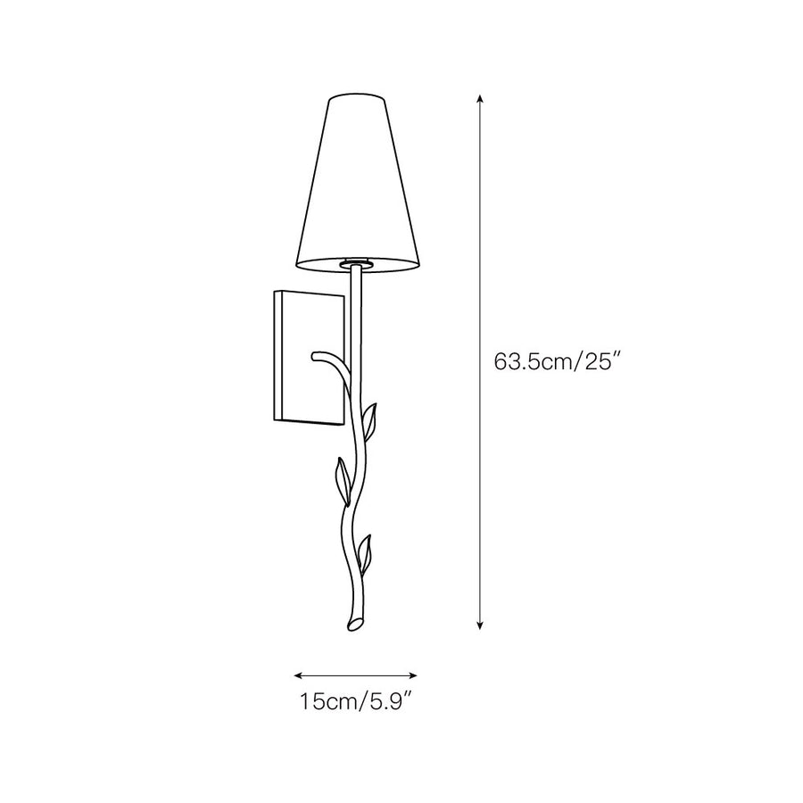 Elwyn Wall Lamp – detail 3 — Dimension drawings 1