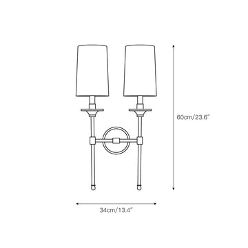 Emily Wall Lamp – detail 4 — Dimension drawings 2